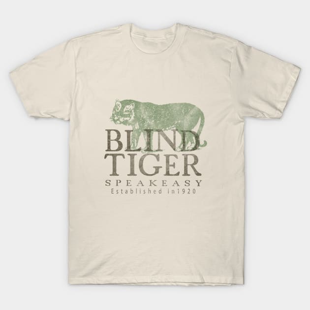 Blind Tiger Speakeasy T-Shirt by DogfordStudios